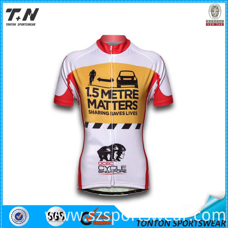 Custom Coolmax Sublimation Cycling Sportswear